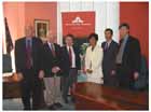 The launch of Cowra-Japan Conversations was held at the Cowra Shire Council on 2 December 2003. In attendance were many of the interviewees. Pictured are (from left to right) Mr Steve Bullard, Mr Terry Colhoun, Councillor Bill Murphy, Dr Keiko Tamura, Capt Fumiyuki Kitagawa, and Dr Peter Londey.