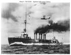 軽巡洋艦「天竜」（戦前に撮影された写真）は、1942年3月8日、ブカ島のクィーンカロラ湾に、日本軍ブーゲンビル島占領部隊の第一陣を乗せて入港した。