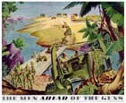 An extract from an advertisement by Allis-Chalmers Tractor Division depicting US Engineers using their equipment.