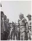 Jemadar Chint Singh of the 12th Frontier Force Regiment points out a Japanese soldier who had mistreated him while he was a prisoner of war to Australian war crimes investigators, 11 September 1945.  In his letter of thanks to the Australians written in early 1946, Singh claims that of the 3,000 Indian prisoners of war, including himself, brought to Wewak by the Japanese in May 1943 a mere 201 survived their captivity.