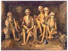 Sali Herman, Liberated Indians, Rabaul, 1945, oil on canvas on plywood, 45.7 x 61.2 cm, Australian War Memorial, ART22840.